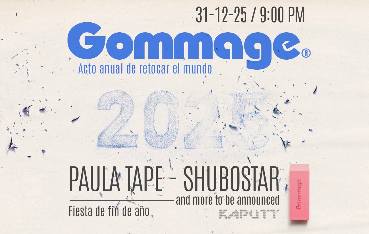 GOMMAGE FIESTA FIN DE AÑO 2025-2026